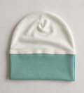 Babymössa vit/ Aqua melerad